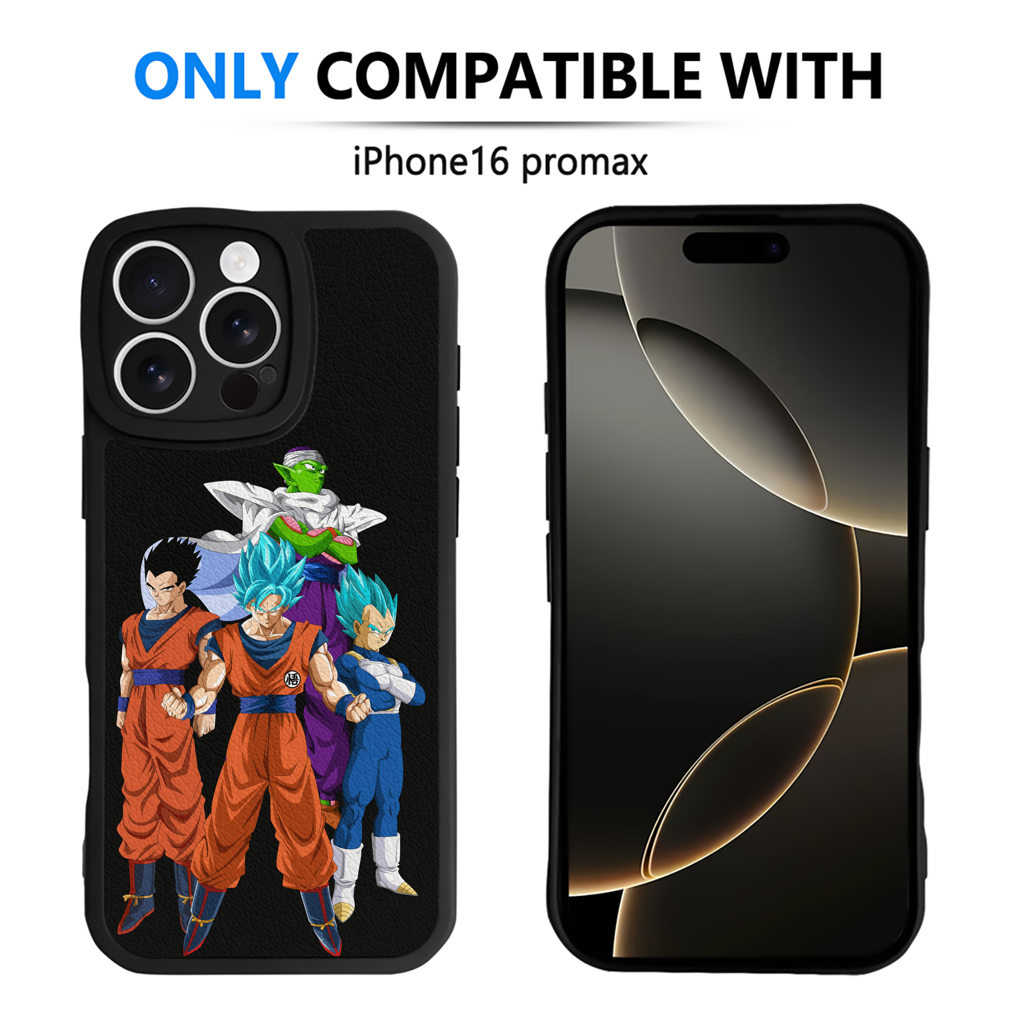 （画像用） ドラゴンボール DRAGON BALL 【iPhone 16シリーズ対応】シリコンスマホケース（レザー調） 材質：シリコン